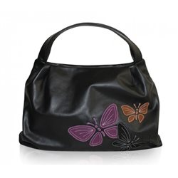 Дизайнерская сумка от MAPO, тема: Три бабочки (черная)
