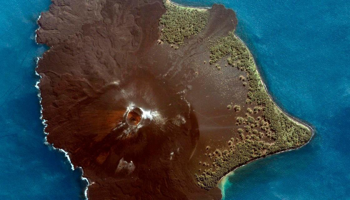 Krakatoa satellite imagery