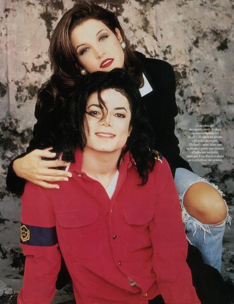 Майкл Джексон с Лизой-Марии Пресли