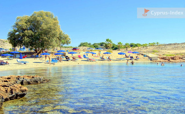 Пляж Аммос Камбури. Пляжи Кипра в районе Айя-Напы