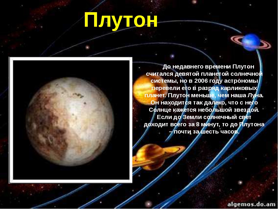 Какая планета сейчас не считается планетой. Планеты солнечной системы по порядку Плутон. Планеты солнечной системы Плуто. Плутон Планета солнечной системы. Плутон девятая Планета солнечной системы.