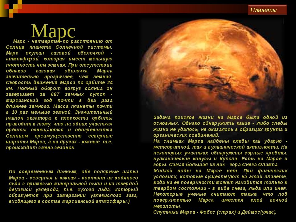 Марс интересные факты для детей. Планеты солнечной системы Марс описание. Описание планеты Марс для 5 класса. Доклад про планету Марс 2 класс окружающий мир. Сообщение о планете Марс 2 класс.