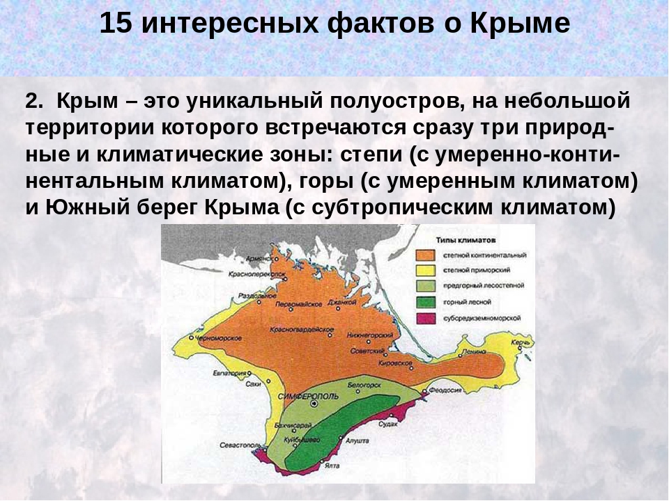 Описание крыма по плану 8 класс география