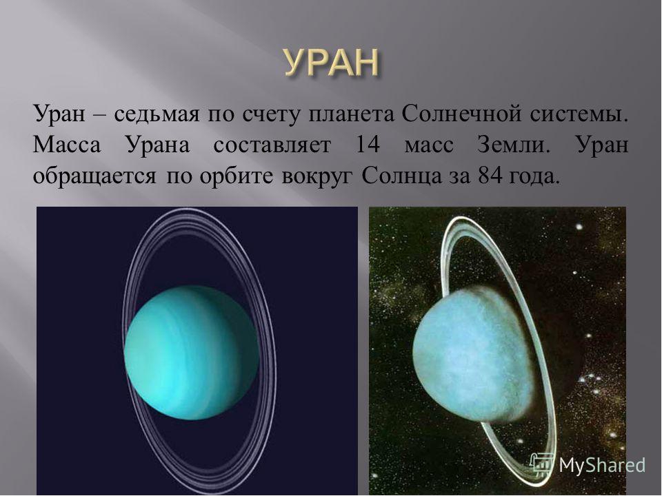 Планета уран презентация 9 класс физика