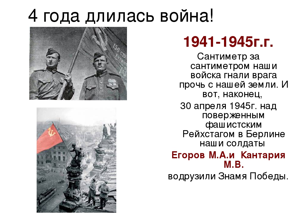 Вов 1941 1945 кратко презентация