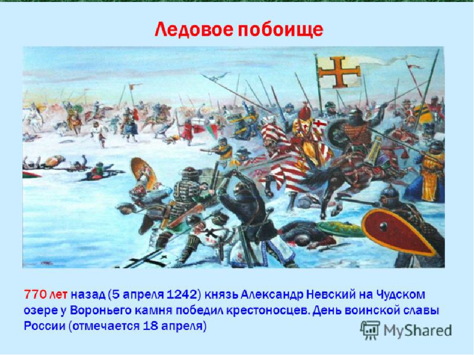 Борьба против немецких рыцарей. Чудское озеро Ледовое побоище 1242. Ледовое побоище 5 апреля 1242.