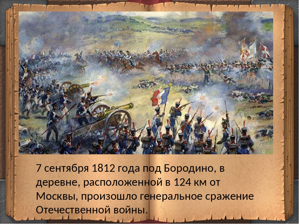 Бородинская битва 1812 Заголовок