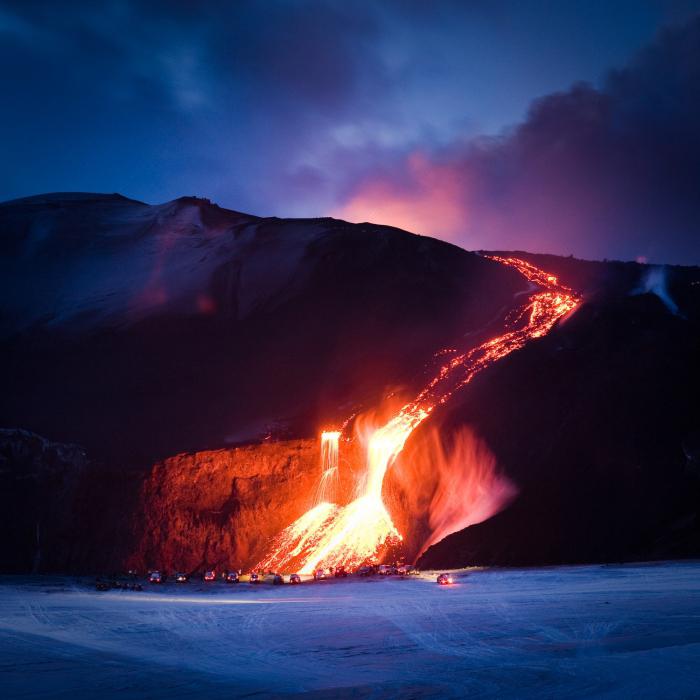 исландский вулкан эйяфьятлайокудль