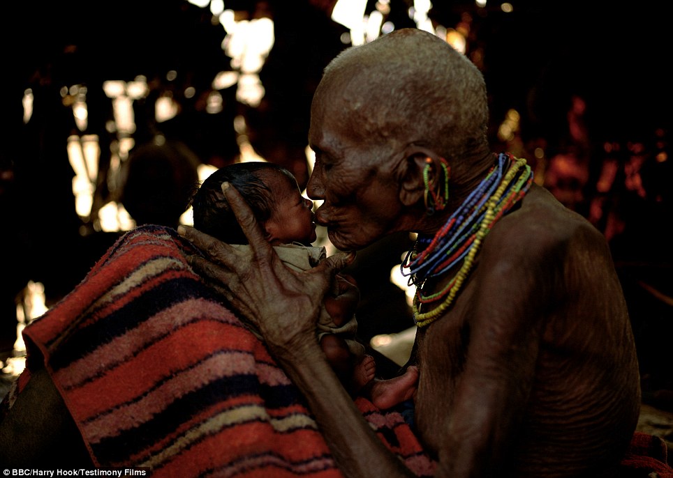 Grandmother and baby photographed in Kenya in 1993