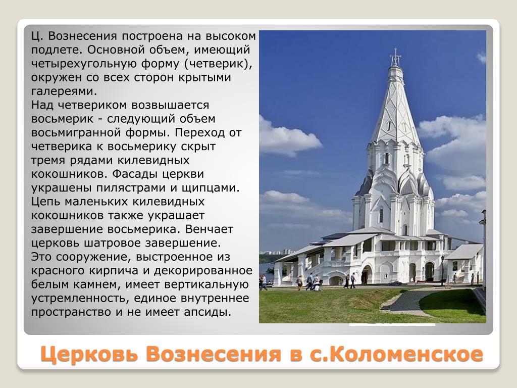 История церкви проект