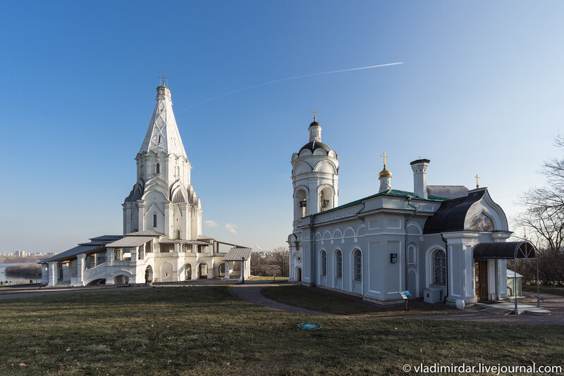 Храмы Вознесения и Георгия Победоносца в Коломенском