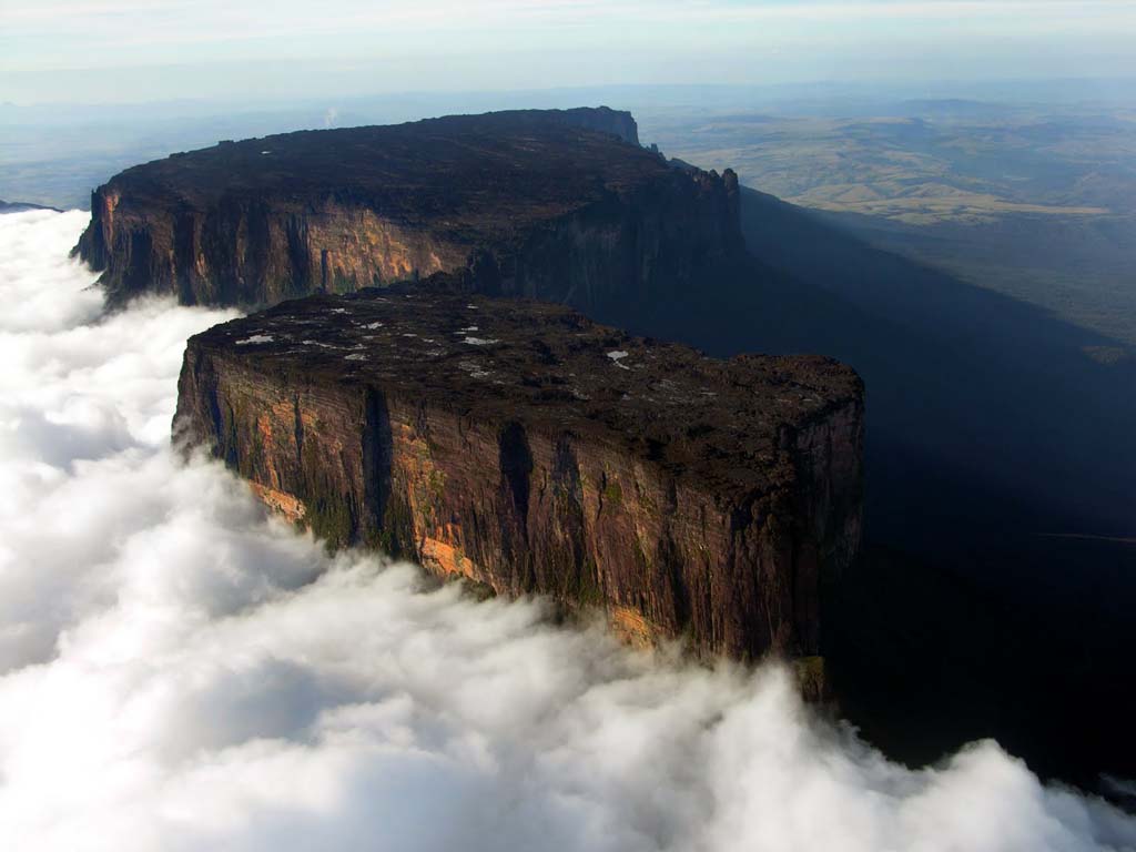 Aerial image of Tepuis, Venezuela South America: Mount Roraima (