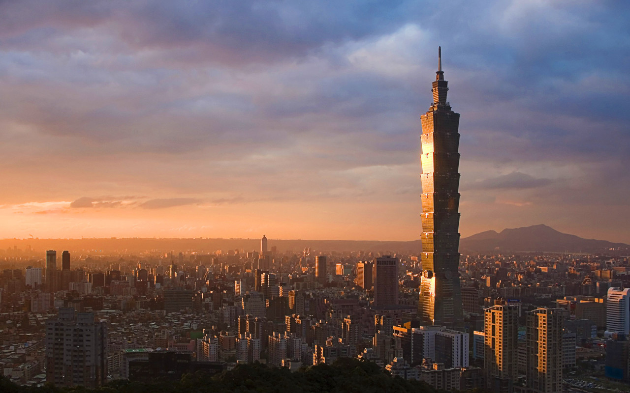 台北101, 台灣台北 (Taipei 101 and skyline, Taipei, Taiwan)