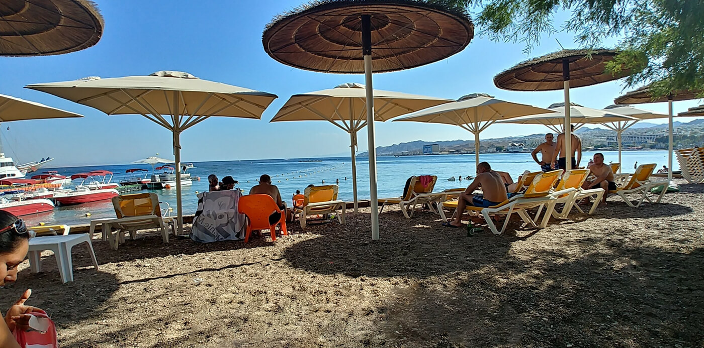 Hananya Beach в Эйлате Пляж Ханания