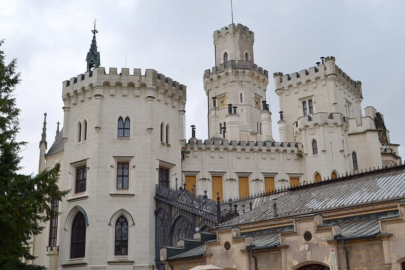 Замковая башня в замке Глубока-над-Влтавой