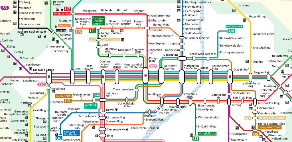 Схема метро мюнхена на русском