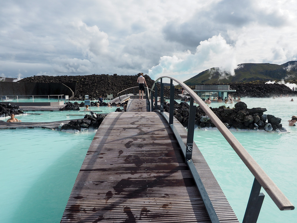 Blue Lagoon walkway in Iceland