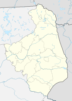Mapa lokalizacyjna województwa podlaskiego