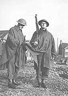 Photograph of two members of the Home Guard