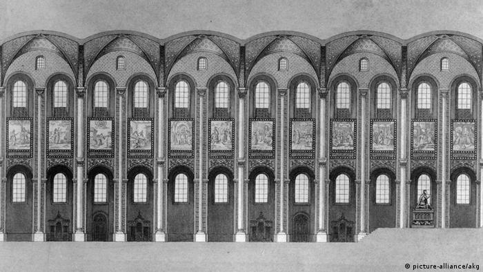 Центральный неф Шпайерского собора. 1855 год