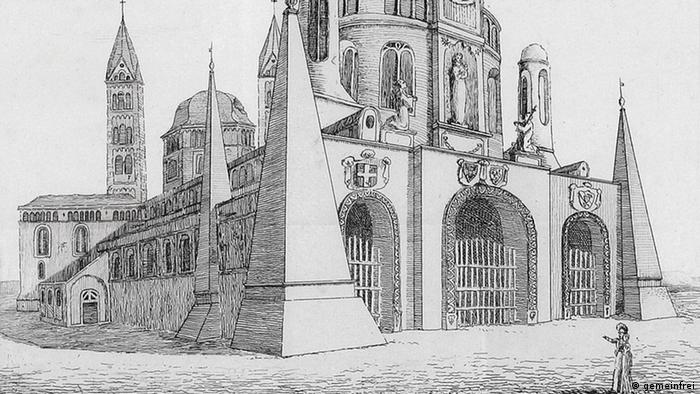 Шпайерский собор на рисунке 1817 года