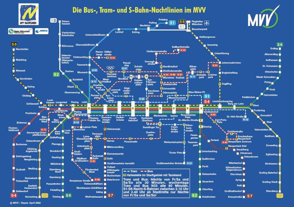 Карта метро мюнхена 2021