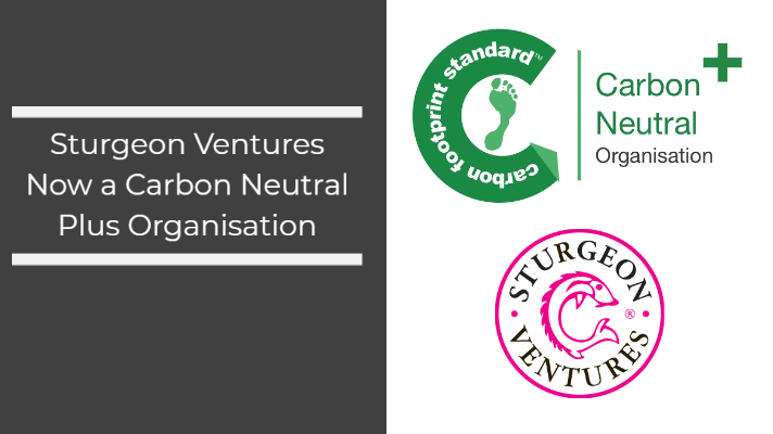 Sturgeon Ventures LLP became a Carbon Neutral Plus Organisation